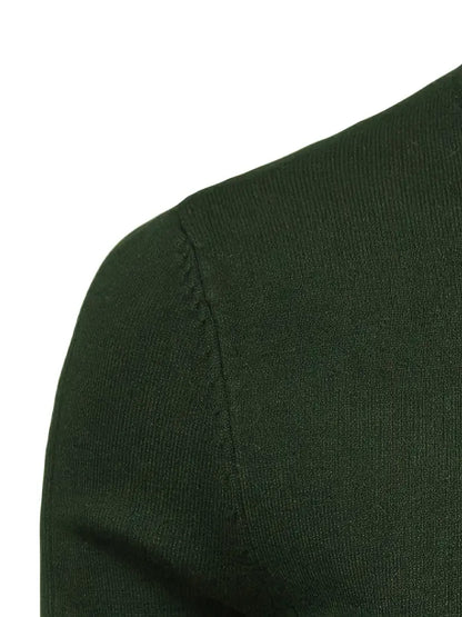 Herren Rollkragenpullover – Strick – Figurbetont – Langarm – Klassisch & Elegant