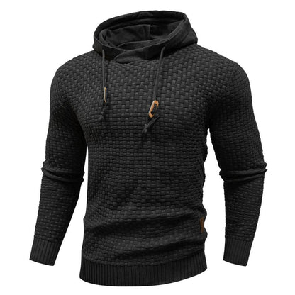 Herren Hoodie – Waffelstrick Design – Verstellbare Kapuze – Weiches Material