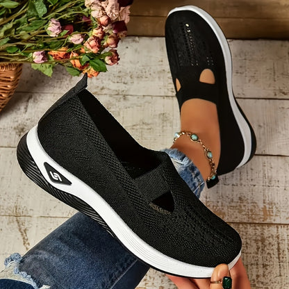 Atmungsaktives mesh slip-on-sneakers für frauen