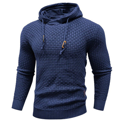 Herren Hoodie – Waffelstrick Design – Verstellbare Kapuze – Weiches Material