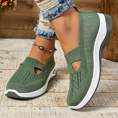 Atmungsaktives mesh slip-on-sneakers für frauen