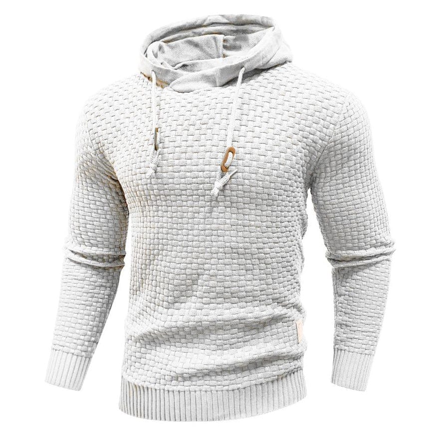 Herren Hoodie – Waffelstrick Design – Verstellbare Kapuze – Weiches Material