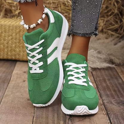 Klassische, modische, bequeme, lässige, leichte sneakers zum schnüren für damen