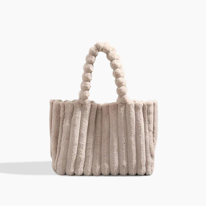 Damen Plüsch Handtasche – Weiches Faux Fur – Stilvoll & Geräumig