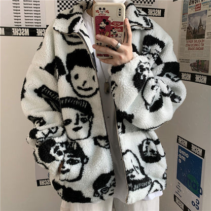 Caesar – Gemütliche Winterjacke mit Cartoon-Print