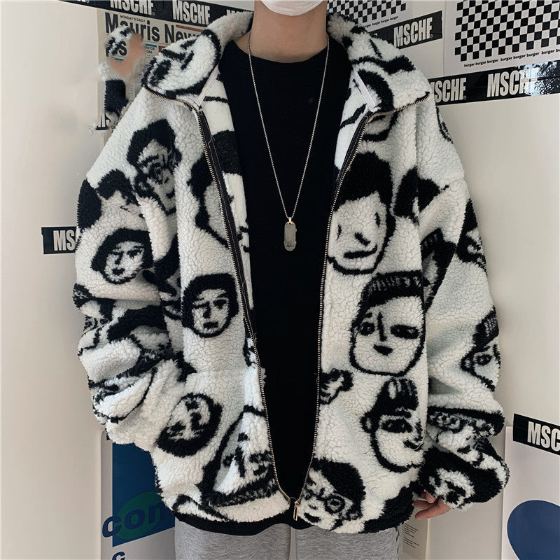 Caesar – Gemütliche Winterjacke mit Cartoon-Print