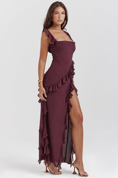 Elegantes Sommerkleid für Damen mit Schlitz – Leicht und Bequem