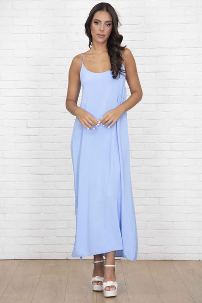 Mouwloze Maxi Kleid | Sommerkleidung aus Leichter Baumwolle