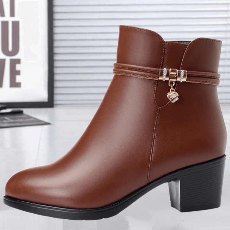 Damen Stiefeletten aus Premium Veloursleder – Bequeme und stilvolle Boots