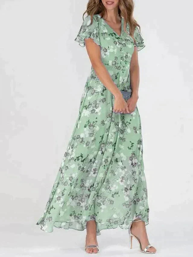 Buntes elegantes kleid für damen