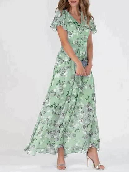 Buntes elegantes kleid für damen