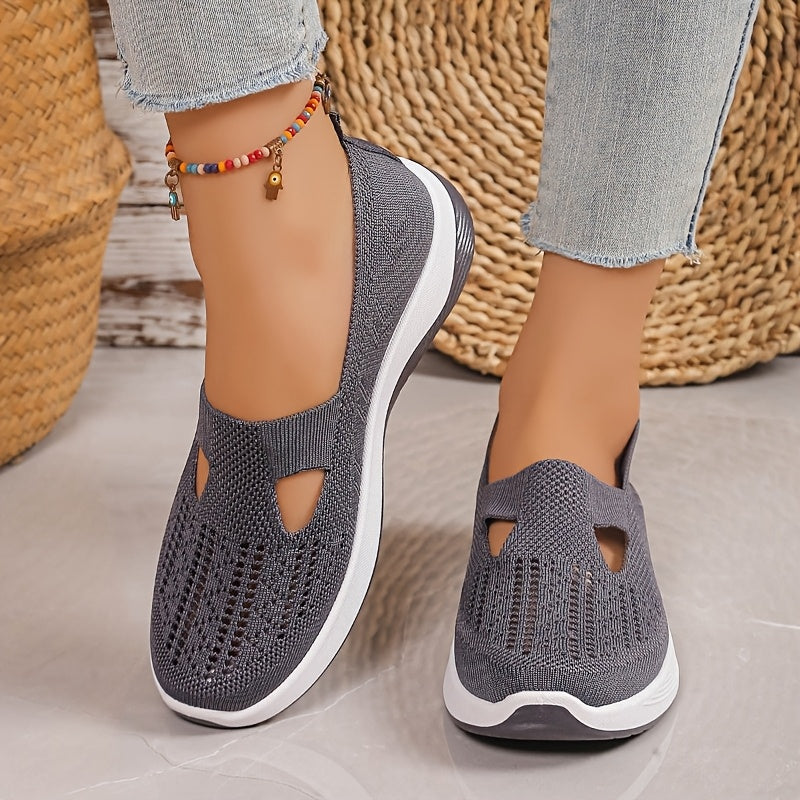 Atmungsaktives mesh slip-on-sneakers für frauen