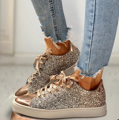 Kasha - Luxuriöser lässiger Glitzer-Damenschuh