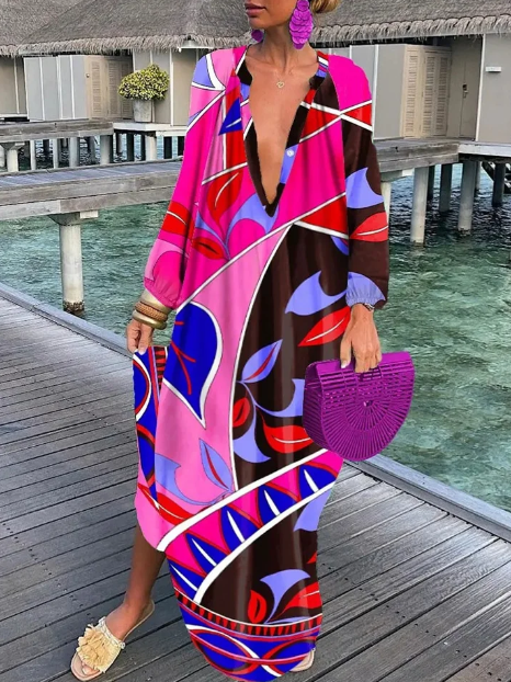 Elegante Sommerkleid Damen mit Print – Luftig und Stilvoll