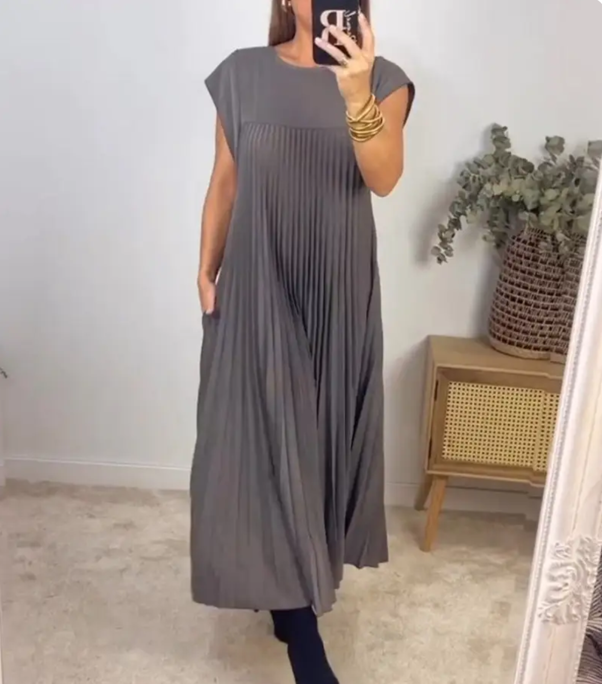 Damen Sommerkleid Langarm - Moderne Freizeitkleidung