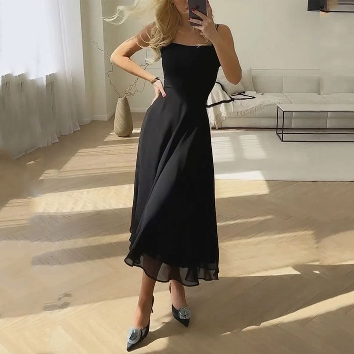 Elegantes, ärmelloses Kleid für Damen aus Baumwolle - Freizeit & Slim Fit