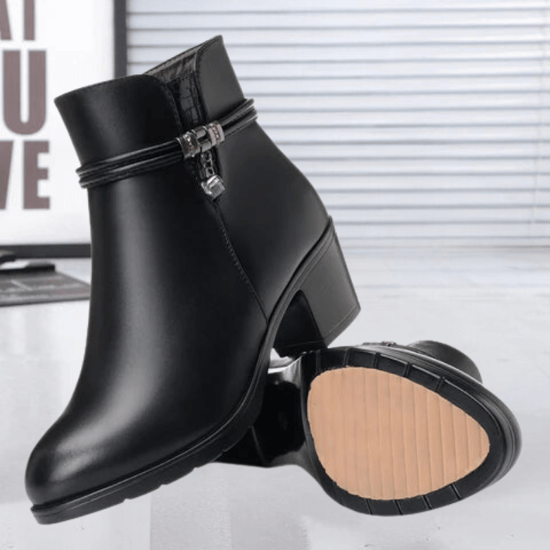 Damen Stiefeletten aus Premium Veloursleder – Bequeme und stilvolle Boots