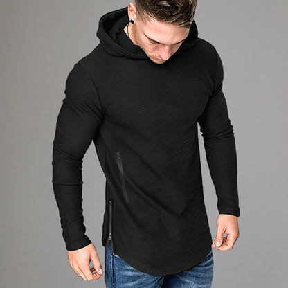 Herren Sport Hoodie – Modern Fit – Langarm mit Kapuze – Atmungsaktives Trainingsshirt