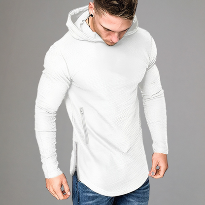 Herren Sport Hoodie – Modern Fit – Langarm mit Kapuze – Atmungsaktives Trainingsshirt