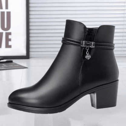 Damen Stiefeletten aus Premium Veloursleder – Bequeme und stilvolle Boots