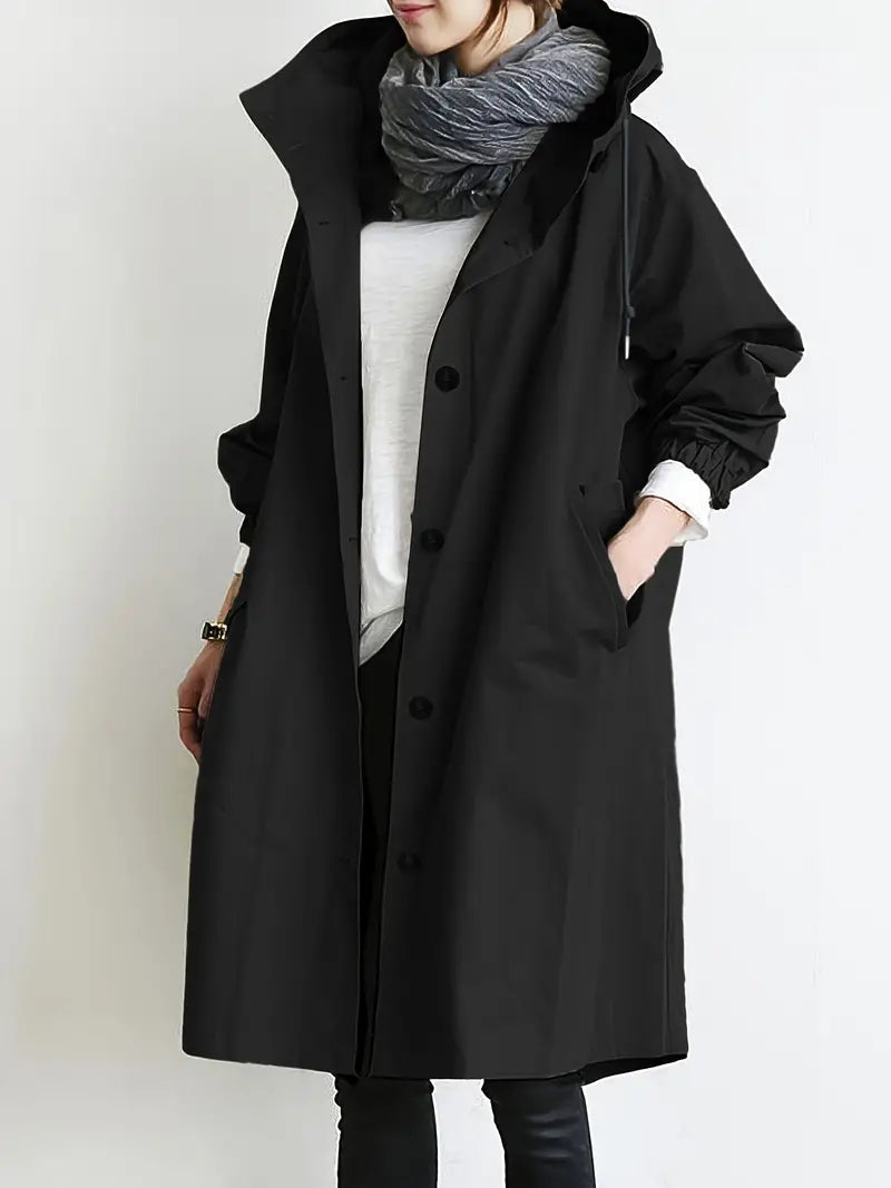 Wasserdichte Damen-Outdoor-Regenjacke mit Kapuze