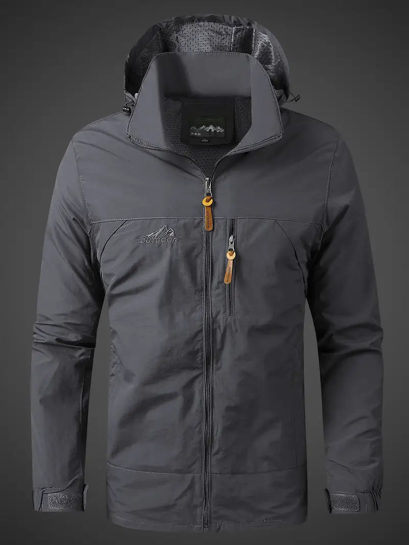 Wasser- und Winddichte Herren-Outdoorjacke aus Atmungsaktivem Material