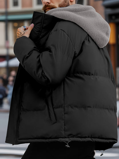 Herren Winterjacke - Wasserabweisend & Gefüttert - Parka mit Kapuze & Taschen