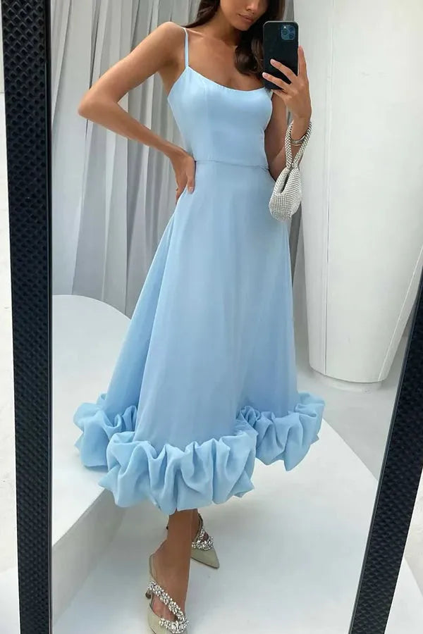 Damen Sommerkleid mit langen Ärmeln – Modernes Freizeitkleid aus leichtem Stoff