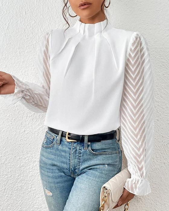 Zweiteiliges Chiffon Top für Damen – Elegante Sommermode