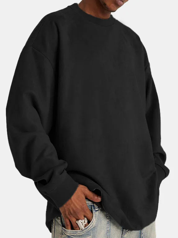 Herren Oversize Sweatshirt – Weicher Stoff – Rundhals – Lässiger Streetwear-Look