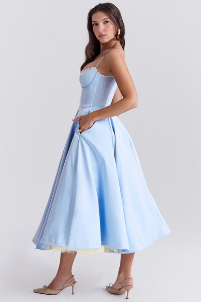 Elegantes Sommerkleid aus Baumwolle - Atmungsaktiv, Stilvoll & Ideal für warme Tage