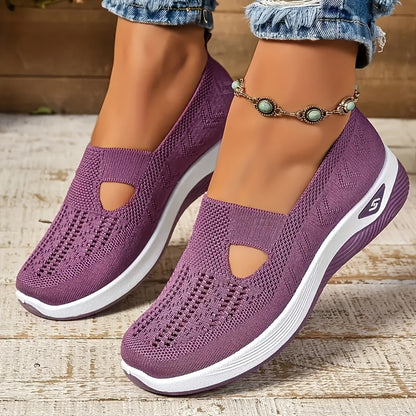 Atmungsaktives mesh slip-on-sneakers für frauen