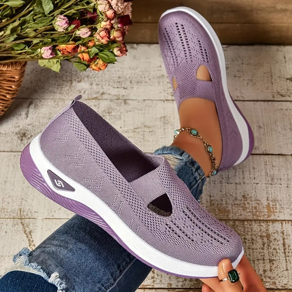 Atmungsaktives mesh slip-on-sneakers für frauen