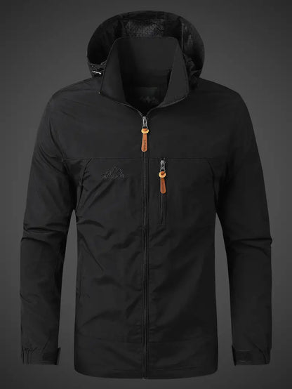 Wasser- und Winddichte Herren-Outdoorjacke aus Atmungsaktivem Material