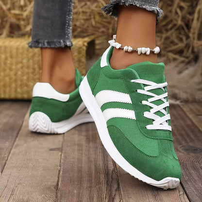 Klassische, modische, bequeme, lässige, leichte sneakers zum schnüren für damen