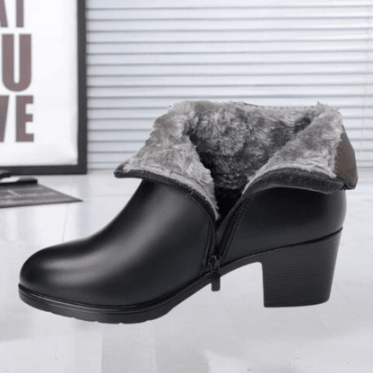 Damen Stiefeletten aus Premium Veloursleder – Bequeme und stilvolle Boots