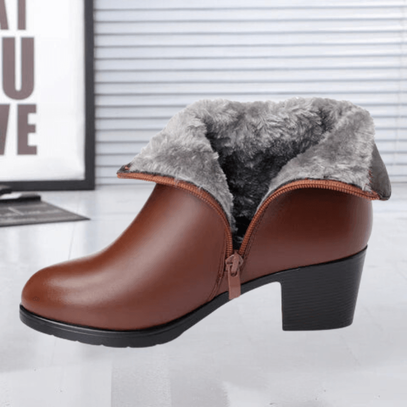 Damen Stiefeletten aus Premium Veloursleder – Bequeme und stilvolle Boots