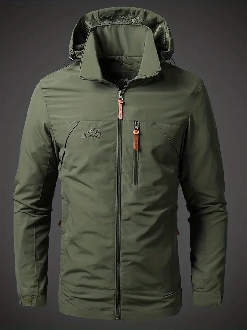 Wasser- und Winddichte Herren-Outdoorjacke aus Atmungsaktivem Material