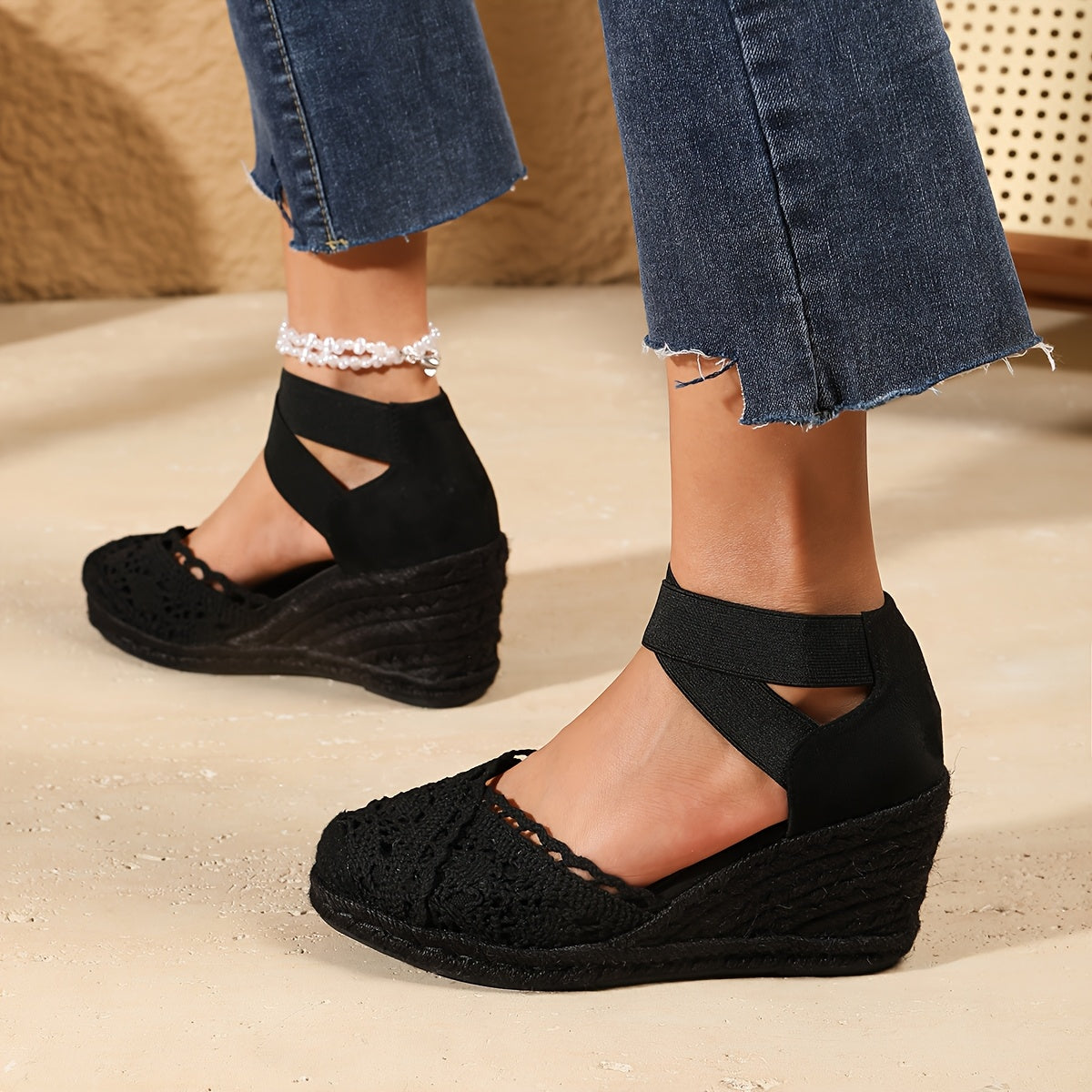 Vielseitige, elegante keilsandalen für damen