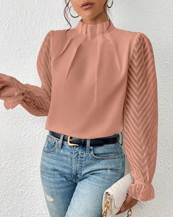 Zweiteiliges Chiffon Top für Damen – Elegante Sommermode