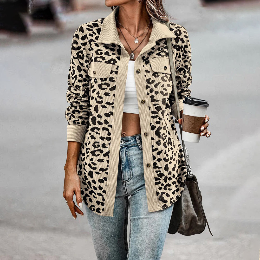 Trendy Leopardprint-Jacke – Wintermode für Damen