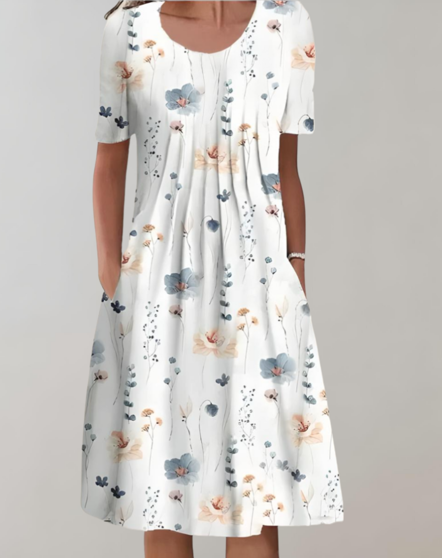 Damen Sommerkleid mit Print – Leichtes Freizeitkleid