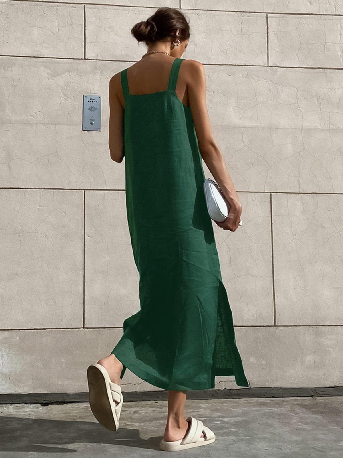 Damen Maxi Kleid aus Baumwolle – Lässiges Sommerkleid