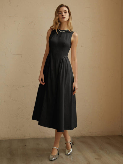 Elegantes Plissee-Midikleid für Damen