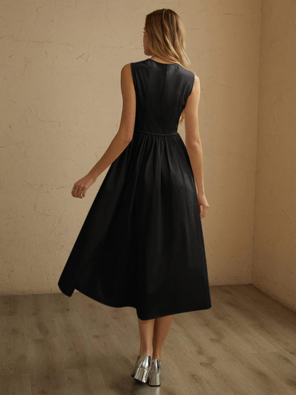 Elegantes Plissee-Midikleid für Damen