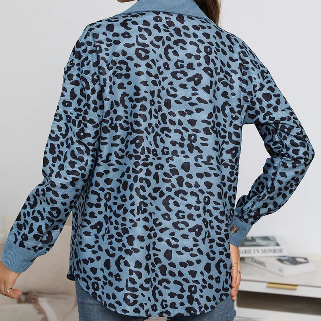 Trendy Leopardprint-Jacke – Wintermode für Damen