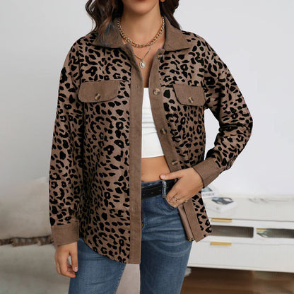 Trendy Leopardprint-Jacke – Wintermode für Damen