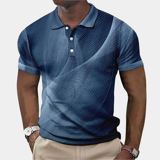 Herren Poloshirt - Slim Fit - Kurzarm mit Knopfleiste - Strukturierte Baumwolle