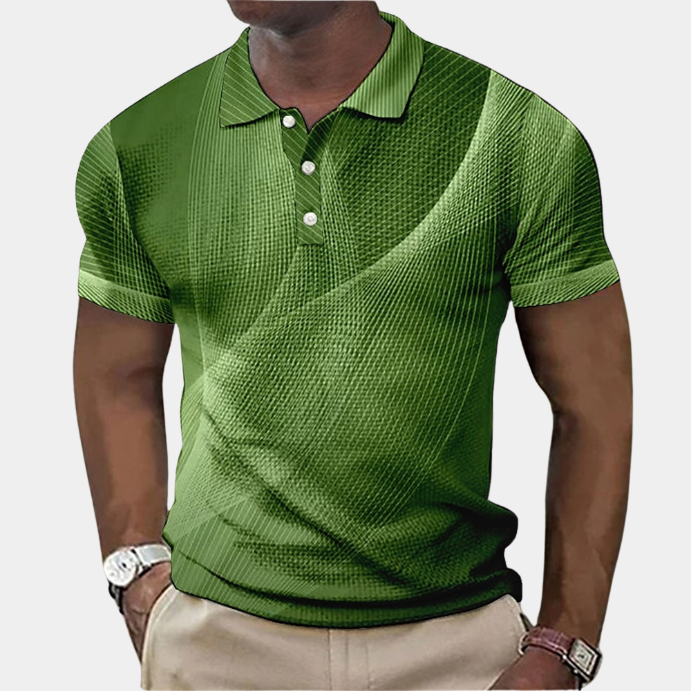 Herren Poloshirt - Slim Fit - Kurzarm mit Knopfleiste - Strukturierte Baumwolle