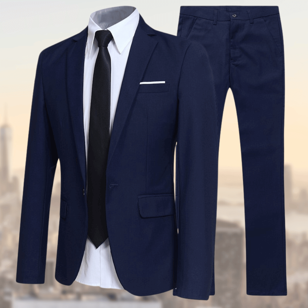 Eleganter und bequemer Anzug für Herren – Slim Fit, atmungsaktiv, ideal fürs Büro